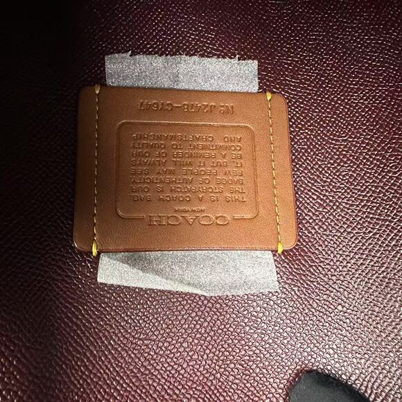 Coach Mollie Tote Shoulder Bag with Bow Print In Silver/Black Multi NWT CY647 - Picture 11 of 13